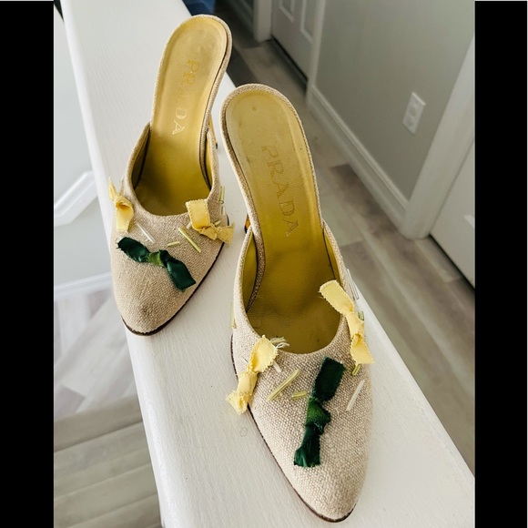 PRADA High heel slides in 35 1/5 - Picture 4 of 9